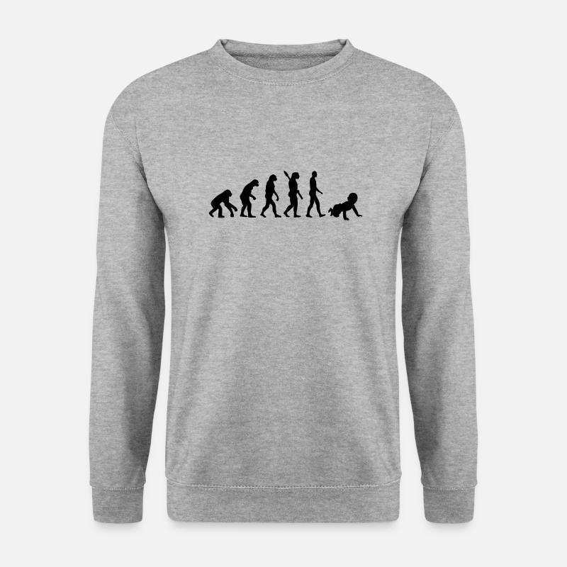 Évolution Bébé - Sweat-shirt Unisexe - gris chiné