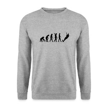 Évolution Ski nautique - Sweat-shirt Unisexe - gris chiné - Devant - Alina (178cm) & Michal (187cm)