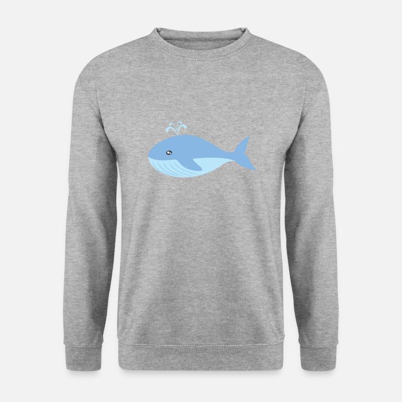 wal - Unisex Pullover - Weißgrau meliert