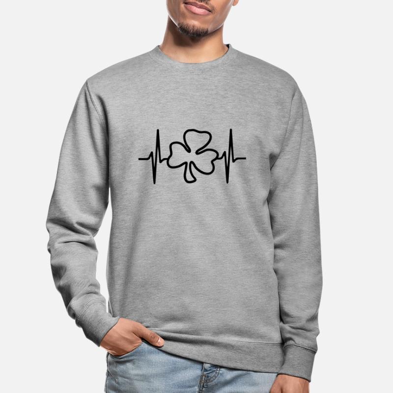 Trèfle trèfle Cloverleaf Saint-Patrick Sweat-shirt Unisexe