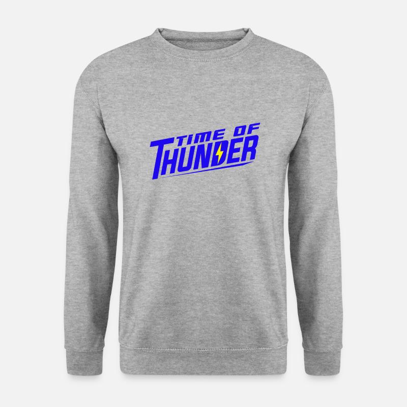 BLUE POWER - Unisex Pullover - Weißgrau meliert