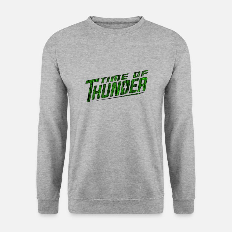 GREEN POWER - Unisex Pullover - Weißgrau meliert