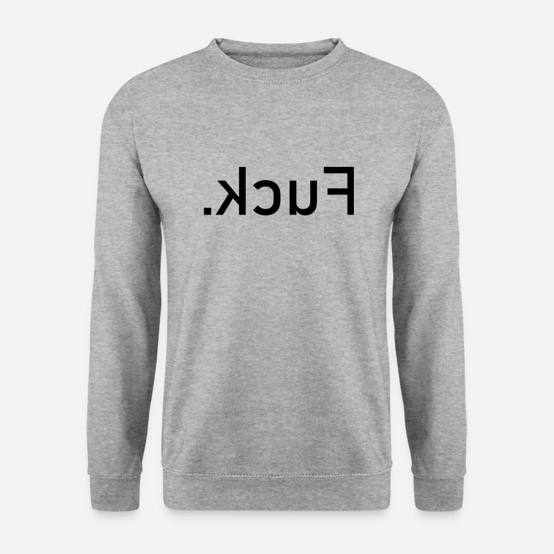 Ficken - Unisex Pullover - Weißgrau meliert