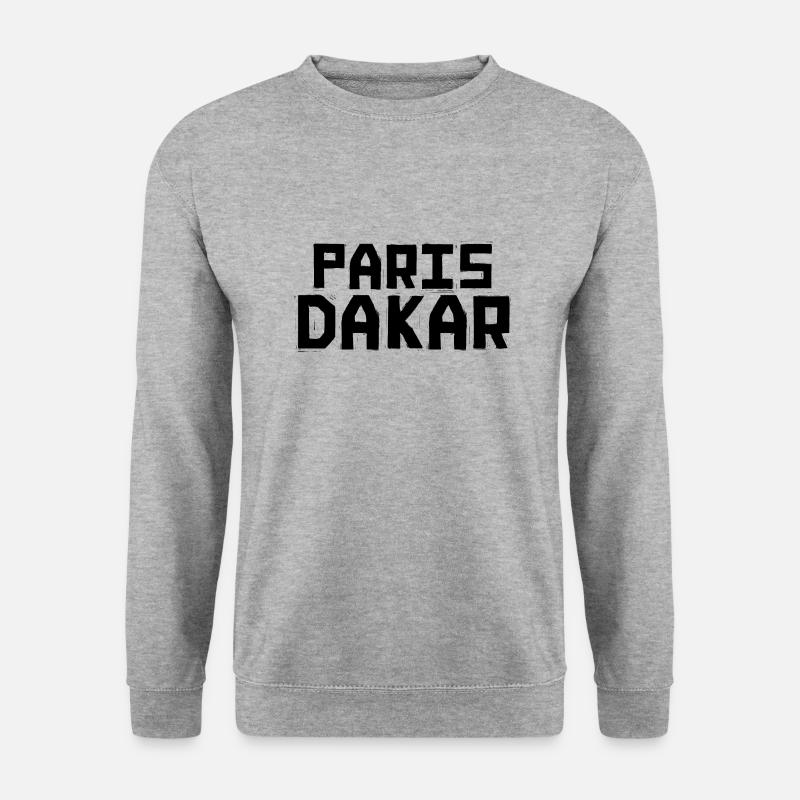 Paris Dakar - Unisex Pullover - Weißgrau meliert