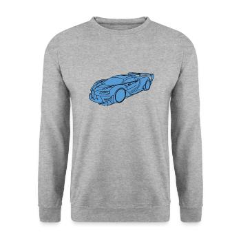 Voiture de sport Buga - Sweat-shirt Unisexe - gris chiné - Devant - Alina (178cm) & Michal (187cm)