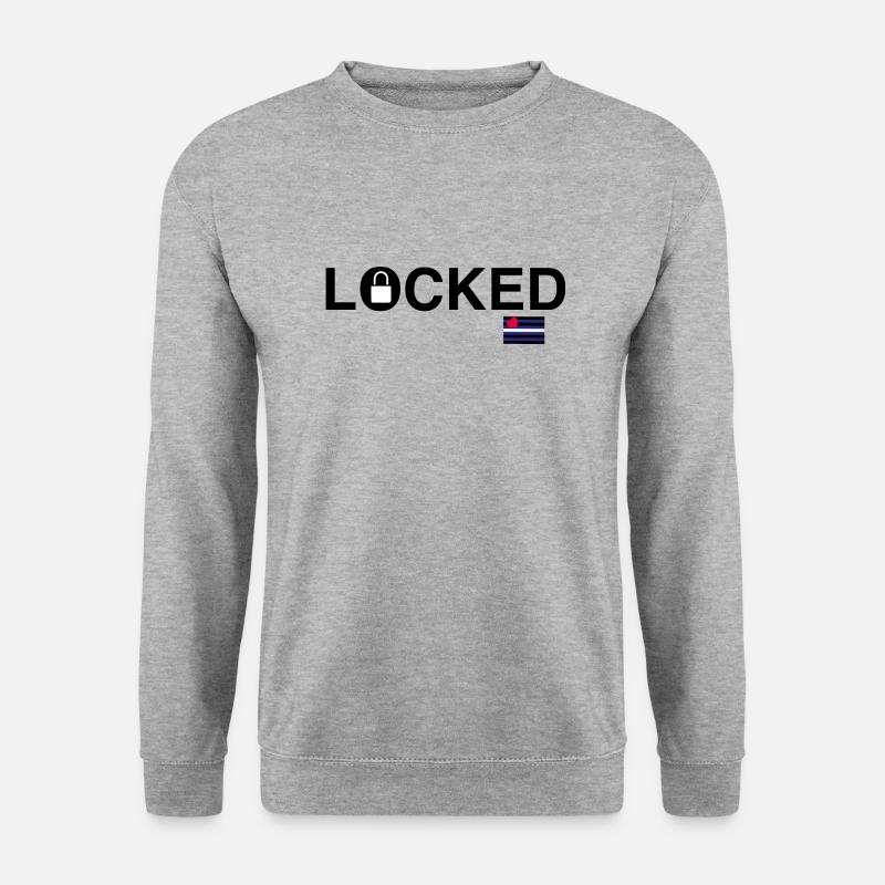 gesperrt1 - Unisex Pullover - Weißgrau meliert
