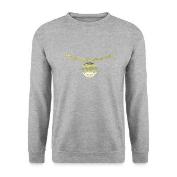 Fahrrad - Unisex Pullover - Weißgrau meliert - Vorne - Alina (178cm) & Michal (187cm)