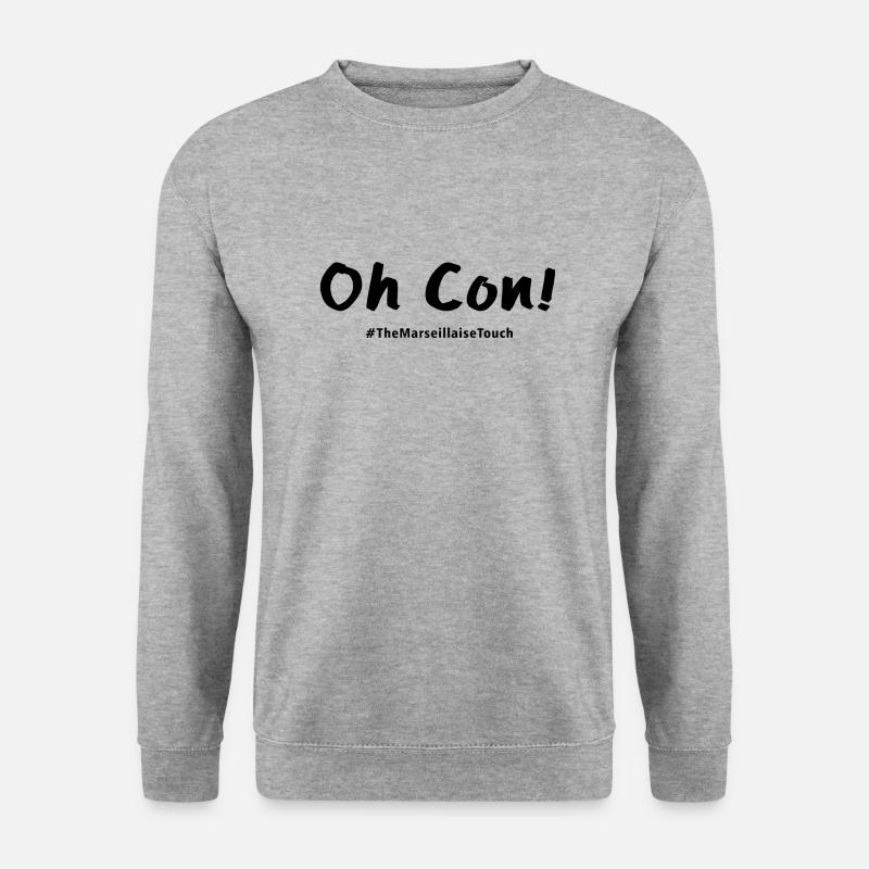 Oh Dummkopf! - Unisex Pullover - Weißgrau meliert