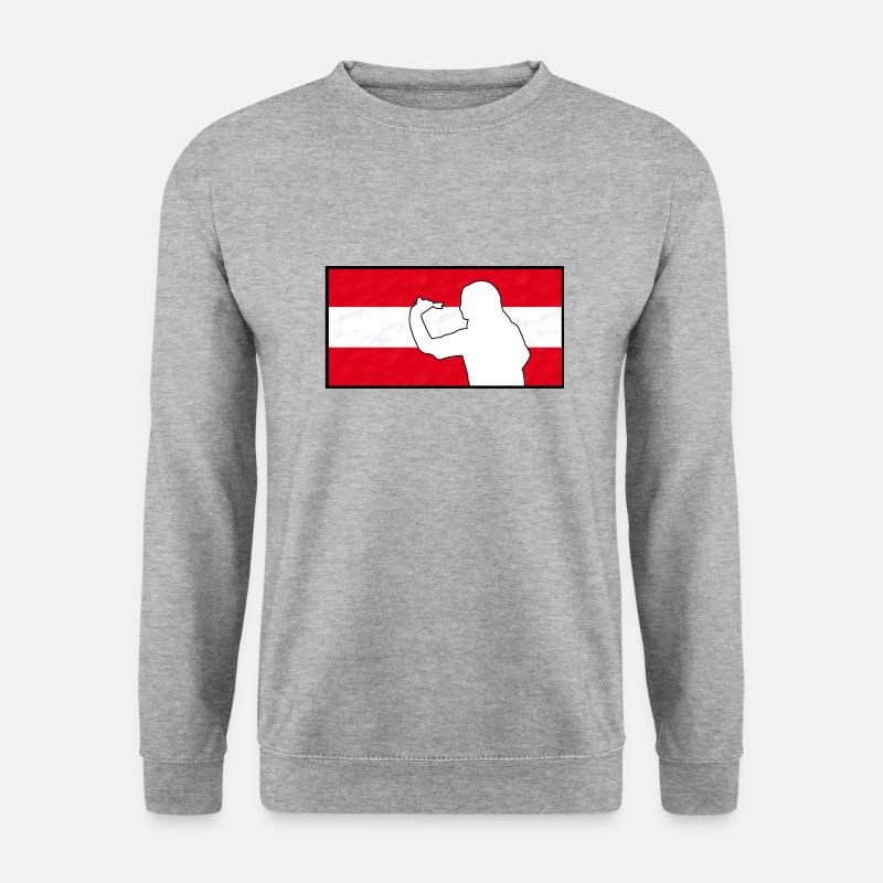 Dart Frau Austria - Unisex Pullover - Weißgrau meliert