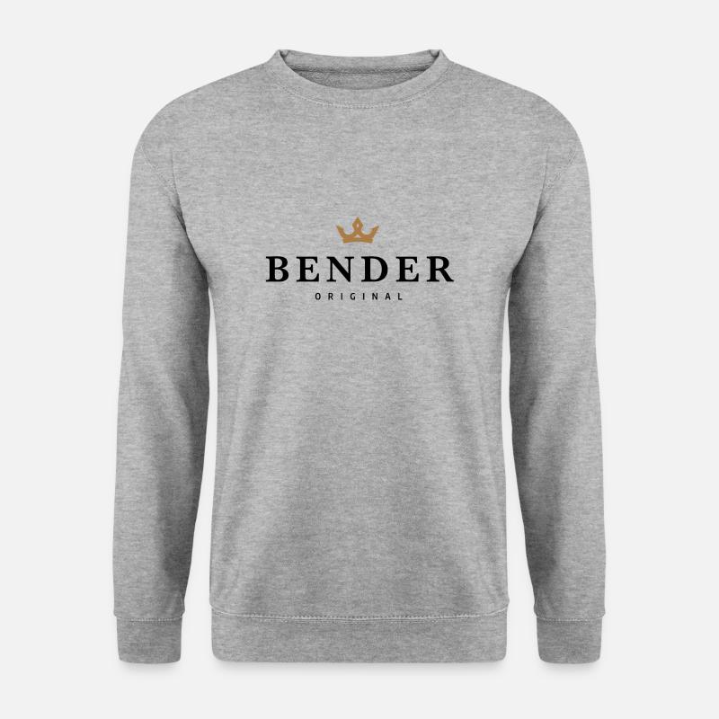 Bender - Unisex Pullover - Weißgrau meliert