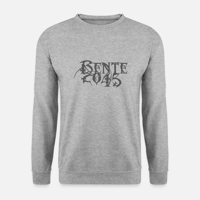 Rente 2045 - Unisex Pullover - Weißgrau meliert