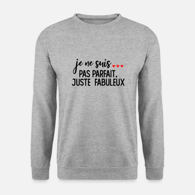 Nicht perfekt, aber fabelhaft 2 - Unisex Pullover - Weißgrau meliert