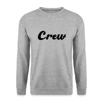 équipage - Sweat-shirt Unisexe - gris chiné - Devant - Alina (178cm) & Michal (187cm)
