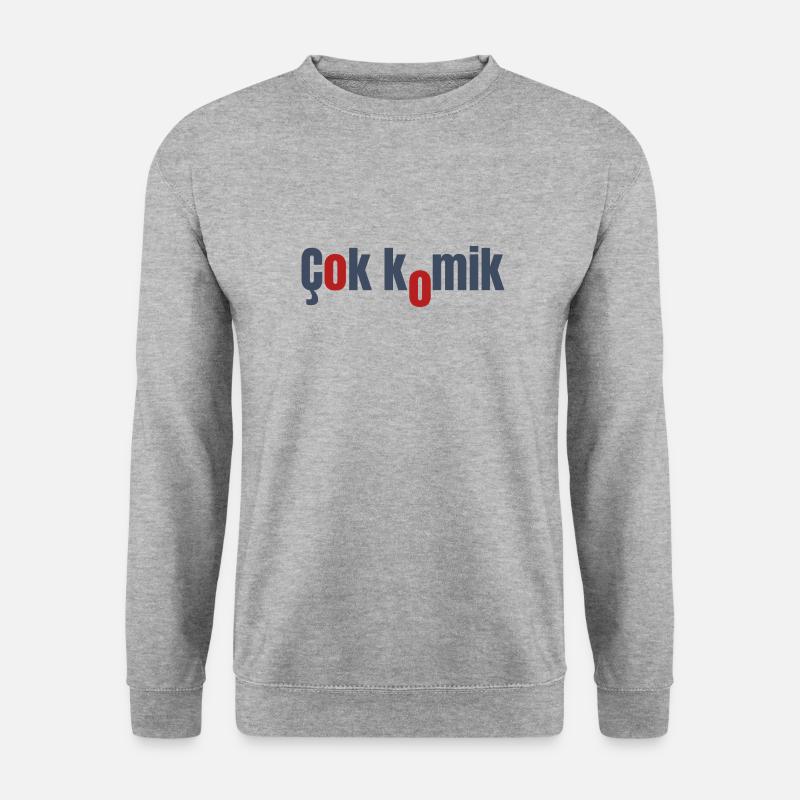 Cok Comic Grey Red - Unisex Sweatshirt - salt & pepper