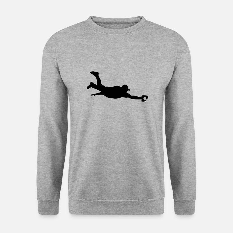 Baseball - Unisex Pullover - Weißgrau meliert