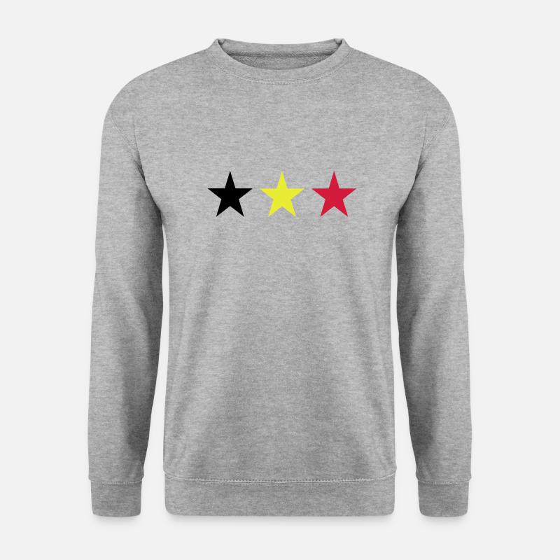 Belgien - Unisex Pullover - Weißgrau meliert