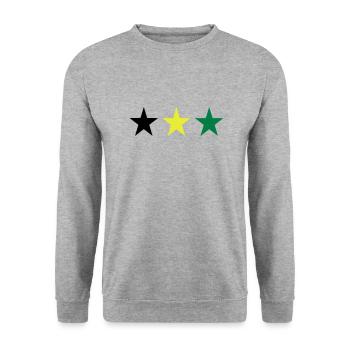 Jamaïque - Sweat-shirt Unisexe - gris chiné - Devant - Alina (178cm) & Michal (187cm)