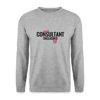 Wilder Adviser unleashed - Unisex Sweatshirt - salt & pepper - Front - Alina (178cm) & Michal (187cm)