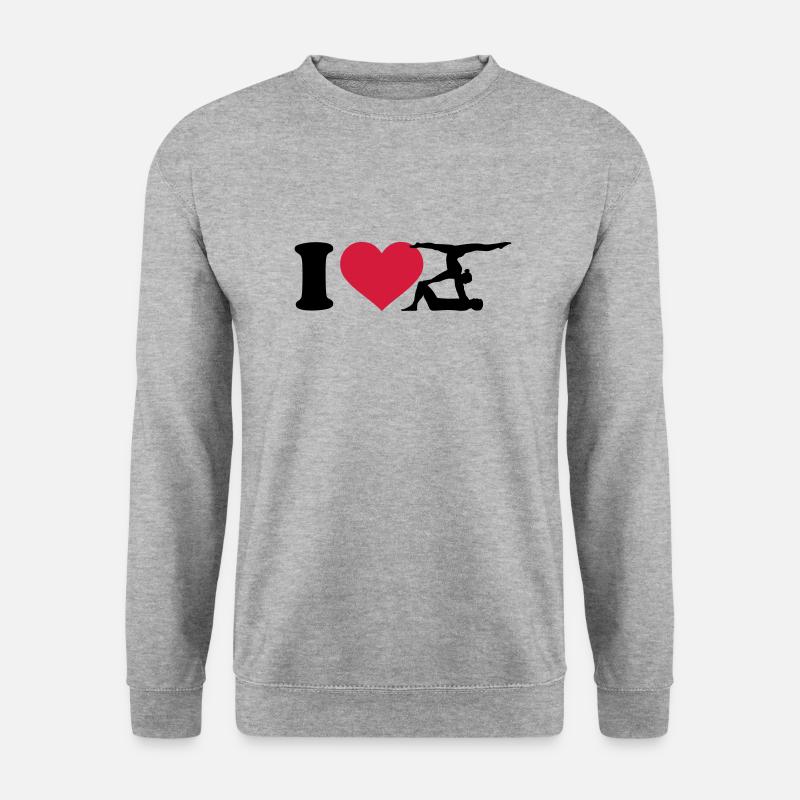 Akrobatik - Unisex Pullover - Weißgrau meliert