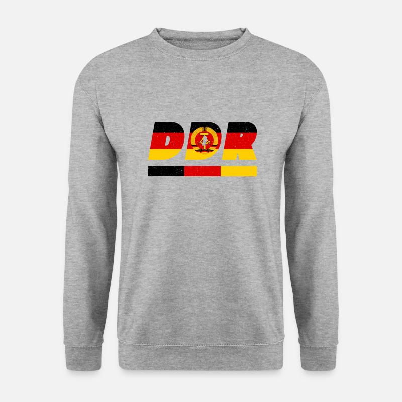 German Democratic Republic flag flag GDR - Unisex Sweatshirt - salt & pepper