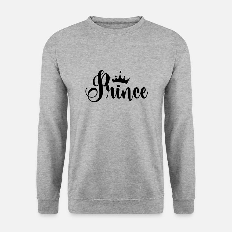 Prinz - Unisex Pullover - Weißgrau meliert