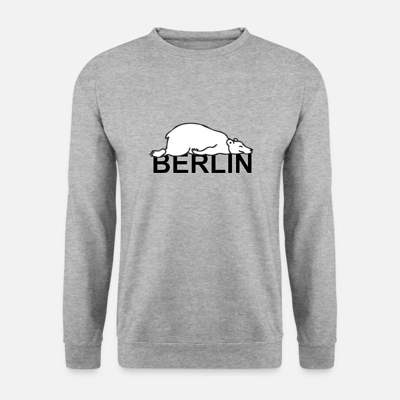 Berlin - The lazy Paule Germany Berlin Bear - Unisex Sweatshirt - salt & pepper
