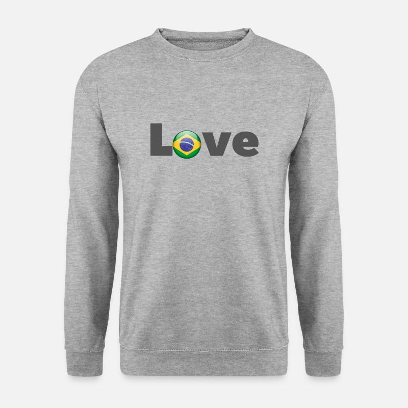 Lieben Brasil - Unisex Pullover - Weißgrau meliert