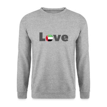 Aimer Arabie saoudite - Sweat-shirt Unisexe - gris chiné - Devant - Alina (178cm) & Michal (187cm)