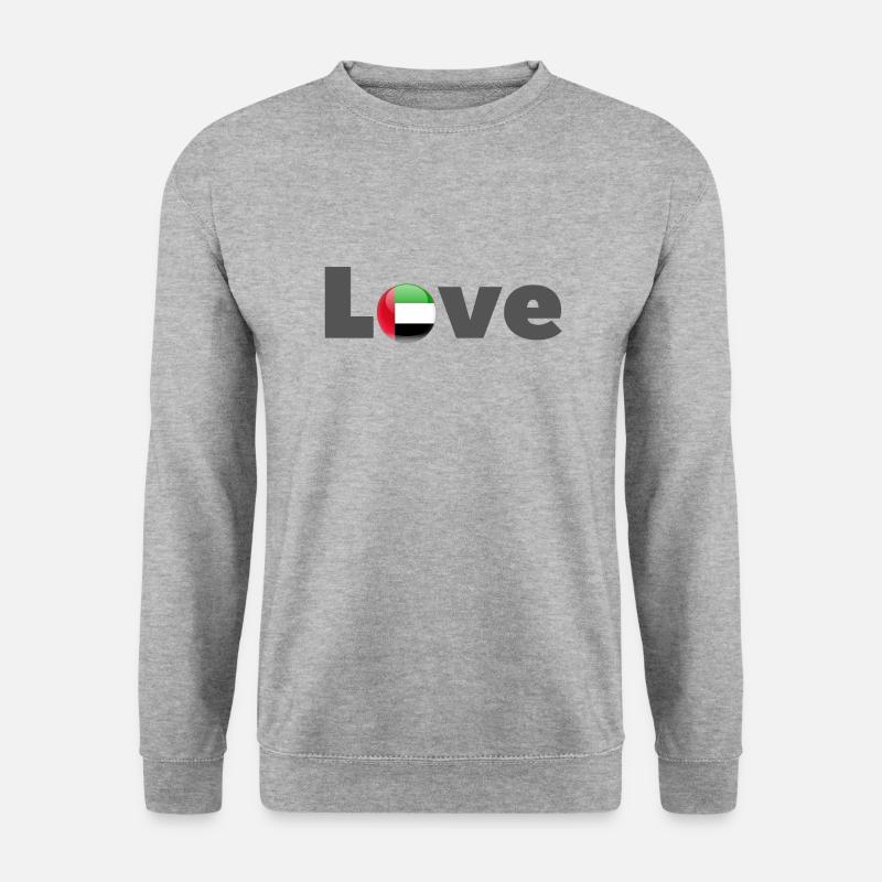 Saudi-Arabien lieben - Unisex Pullover - Weißgrau meliert