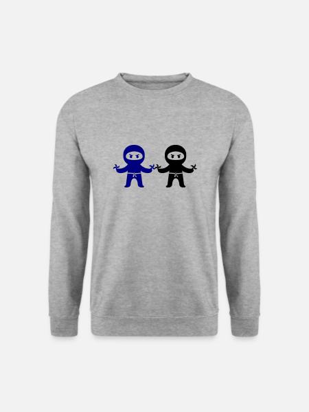 Ninjas - Sweat-shirt Unisexe - gris chiné