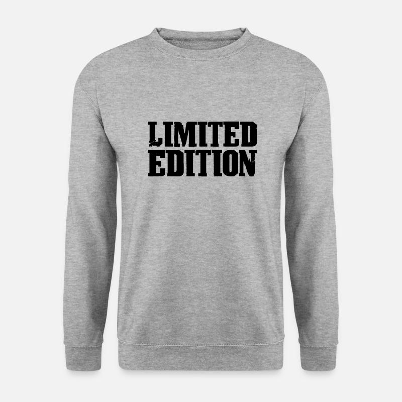 Limited Edition - Unisex Pullover - Weißgrau meliert