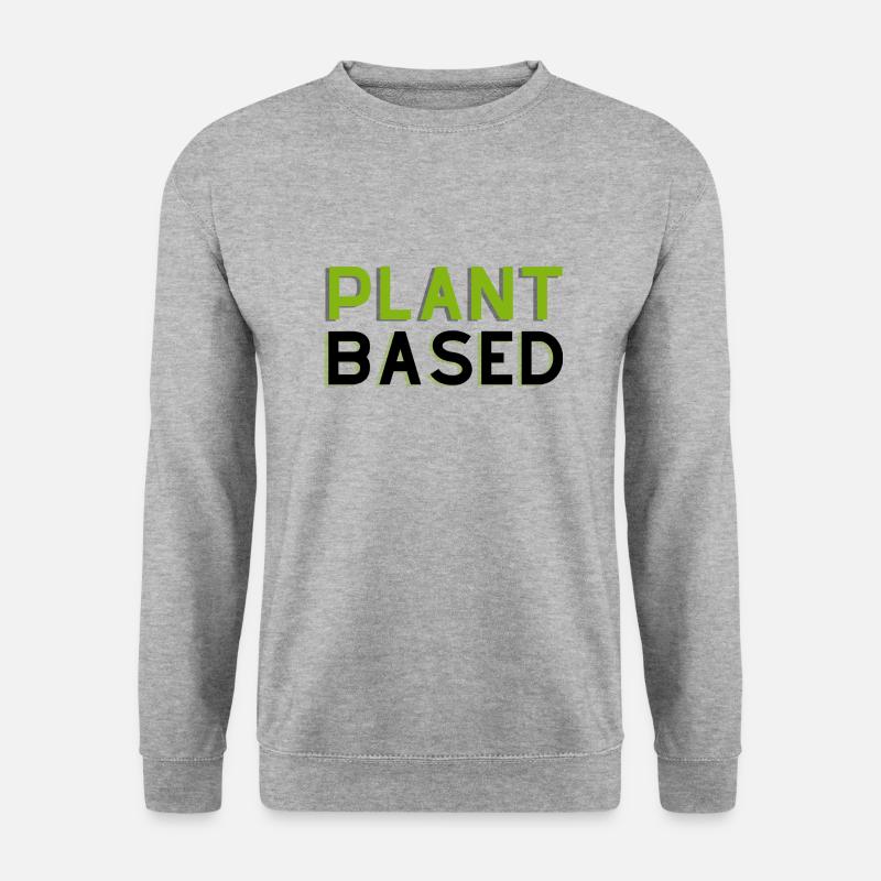 Pflanzlich - Unisex Pullover - Weißgrau meliert