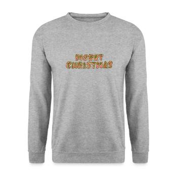 Joyeux Noël Noël Noël vacances hiver père Noël joyeux - Sweat-shirt Unisexe - gris chiné - Devant - Alina (178cm) & Michal (187cm)