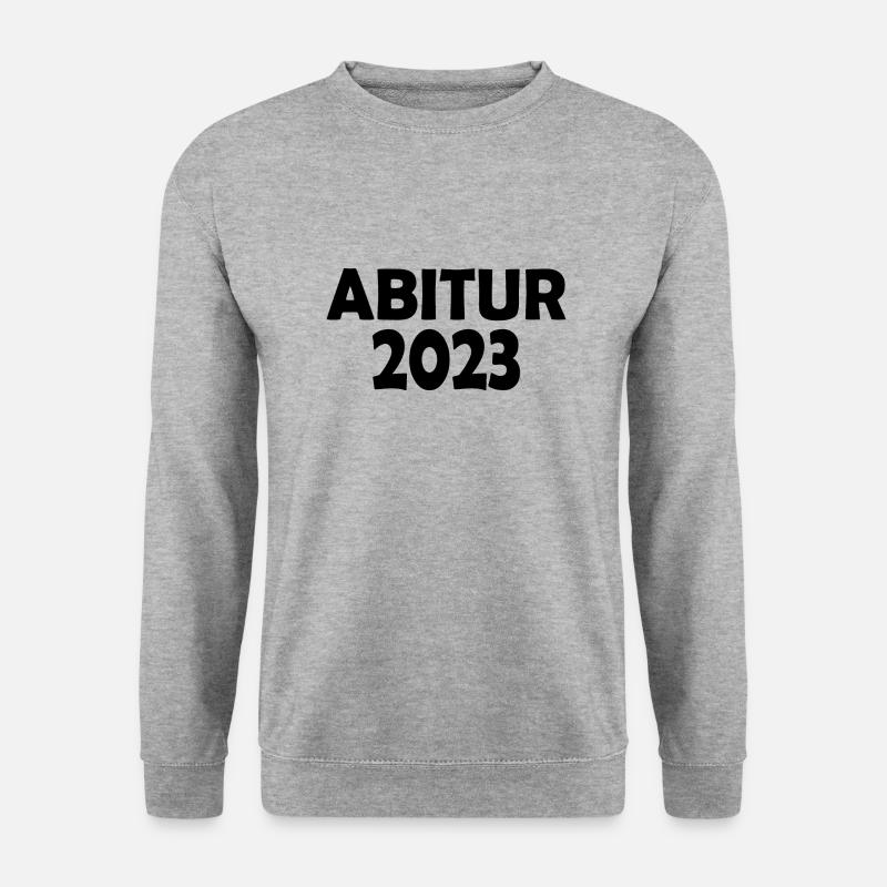 Abitur 2023 - Unisex Pullover - Weißgrau meliert