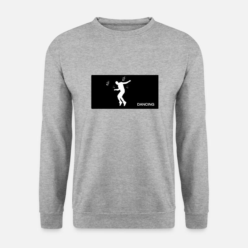 Dancing Dance Music - Unisex Pullover - Weißgrau meliert