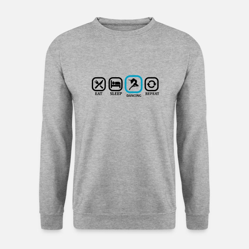 Dancing Dance Music - Unisex Pullover - Weißgrau meliert