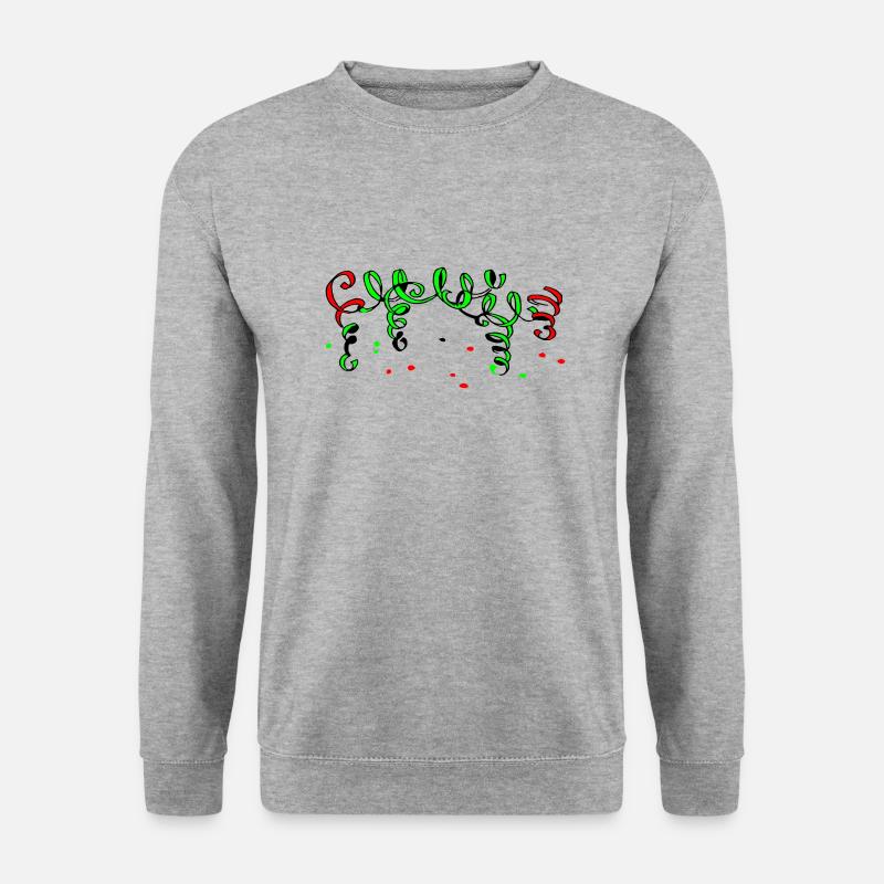 Luftschlange - Unisex Pullover - Weißgrau meliert