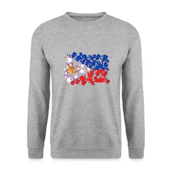 Philippines drapeau philippin fierté je cadeau - Sweat-shirt Unisexe - gris chiné - Devant - Alina (178cm) & Michal (187cm)