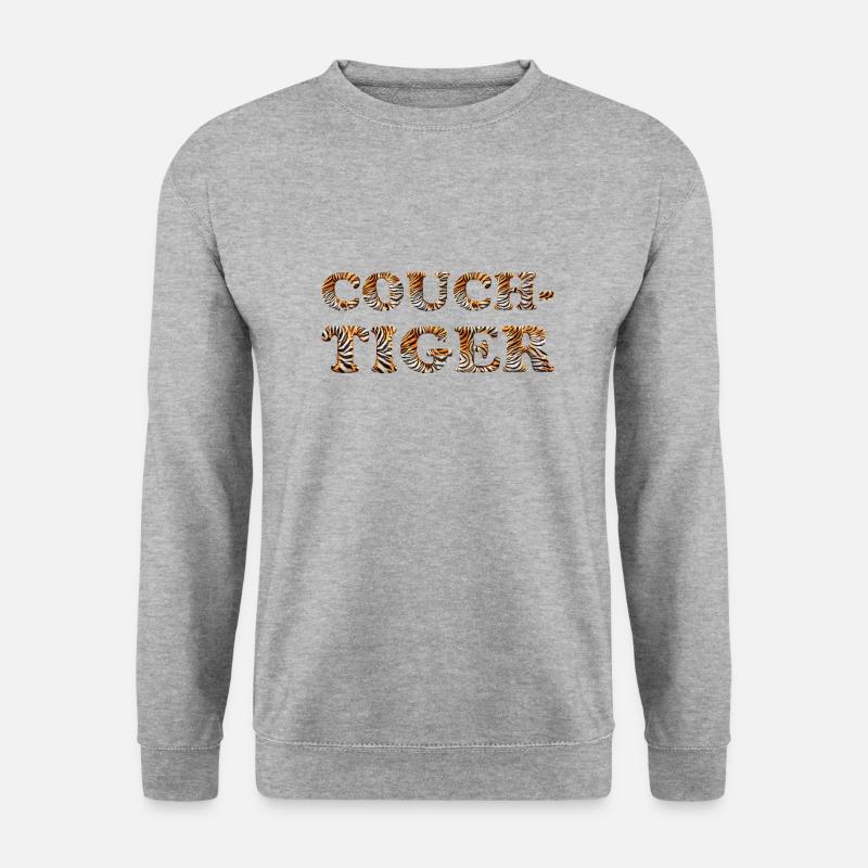 Pun ambiguous expression - couch tiger - Unisex Sweatshirt - salt & pepper