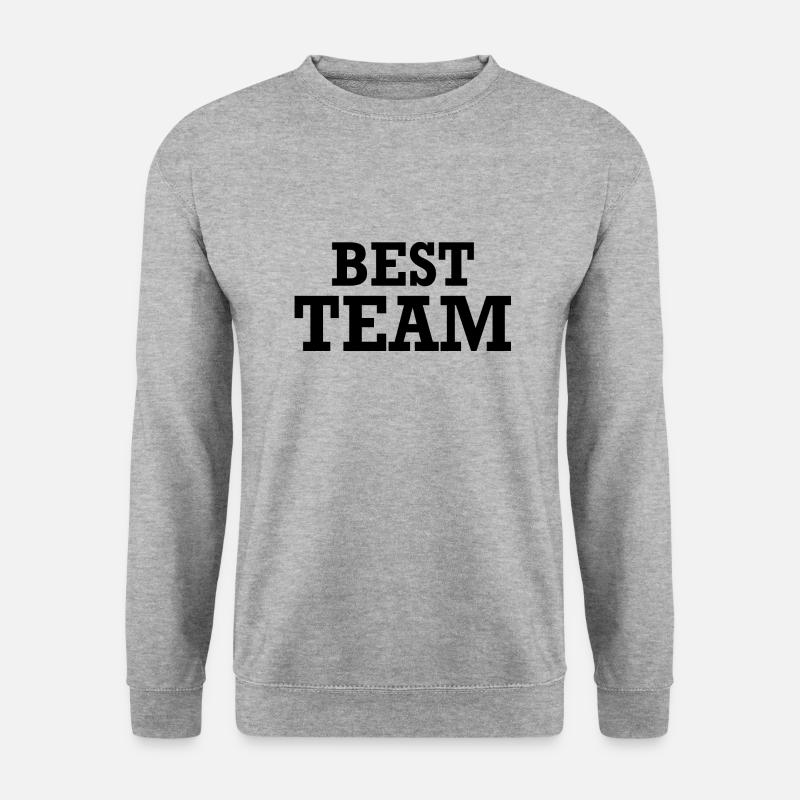 Best Team Teamwork Sprüche - Unisex Pullover - Weißgrau meliert