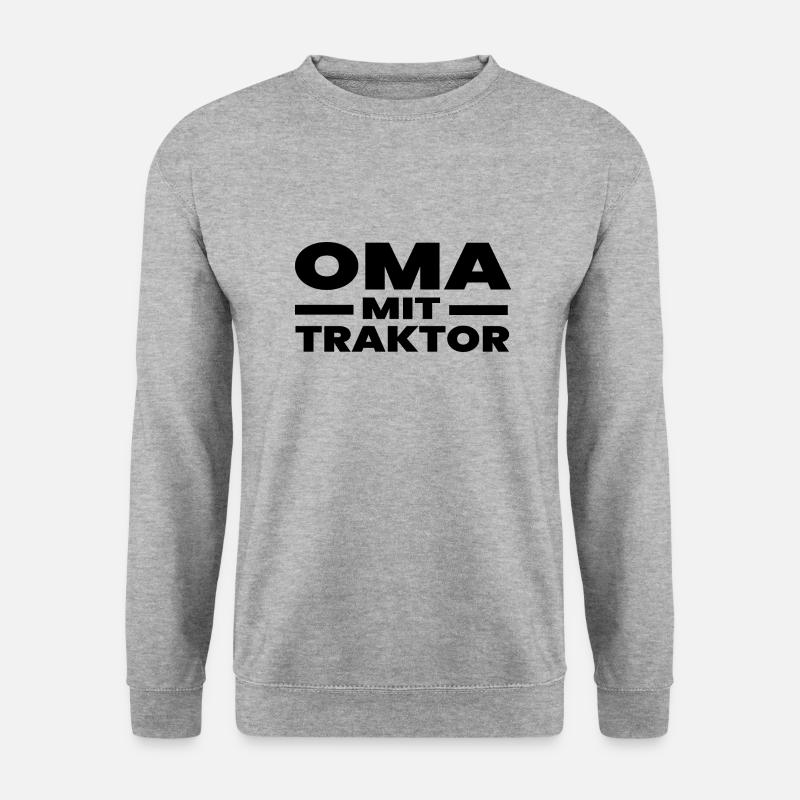 Traktor - Unisex Pullover - Weißgrau meliert