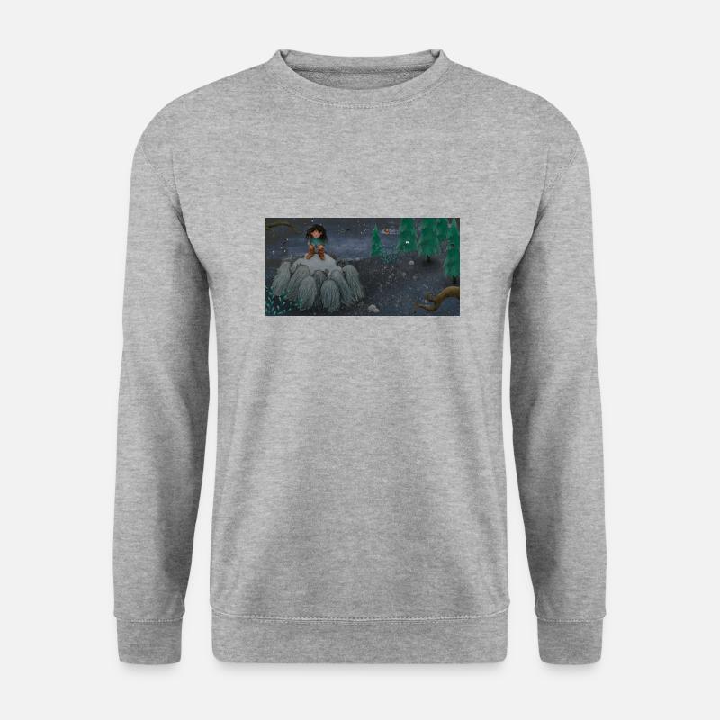 Ronja1 - Unisex Pullover - Weißgrau meliert