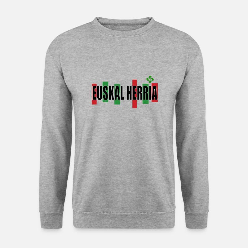 Baskische Land - Unisex Pullover - Weißgrau meliert