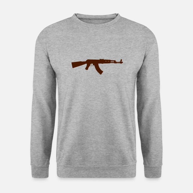 AK 47 - Unisex Pullover - Weißgrau meliert