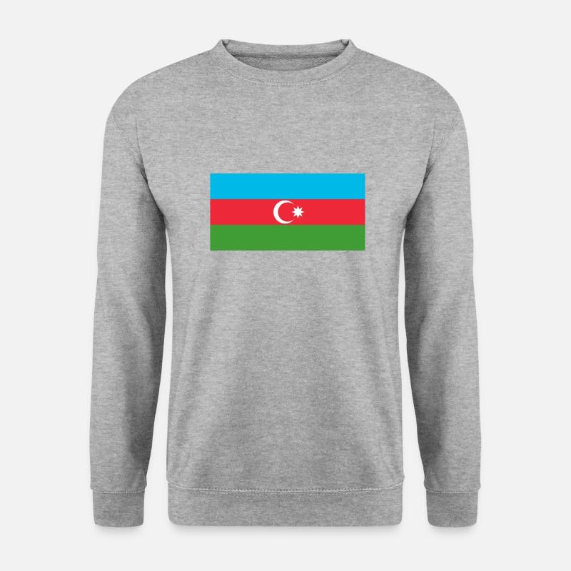 Azerbaycan - Unisex Pullover - Weißgrau meliert