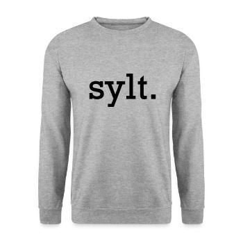 sylt. - Unisex Sweatshirt - salt & pepper - Front - Alina (178cm) & Michal (187cm)