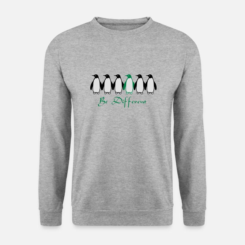 Be Different - Unisex Pullover - Weißgrau meliert