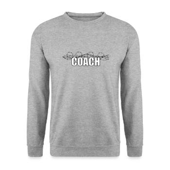 Coach - Unisex Sweatshirt - salt & pepper - Front - Alina (178cm) & Michal (187cm)