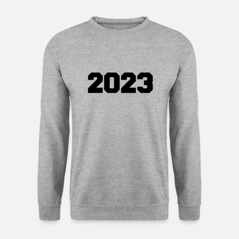 2023 - Unisex Pullover - Weißgrau meliert