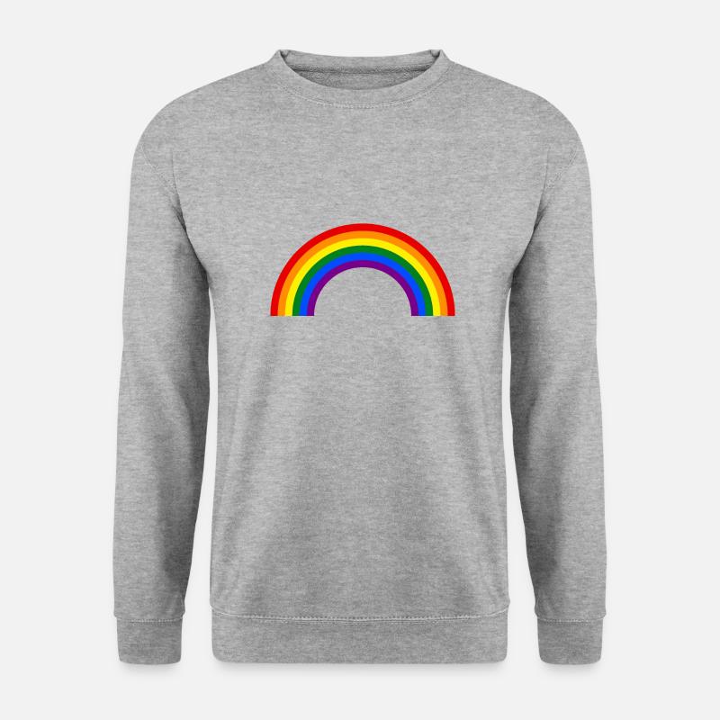 LGBTQ Regenbogenfarben - Unisex Pullover - Weißgrau meliert